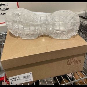 White athletic shoes